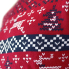 Jersey de Navidad Parejas Rojo Canadá detalle