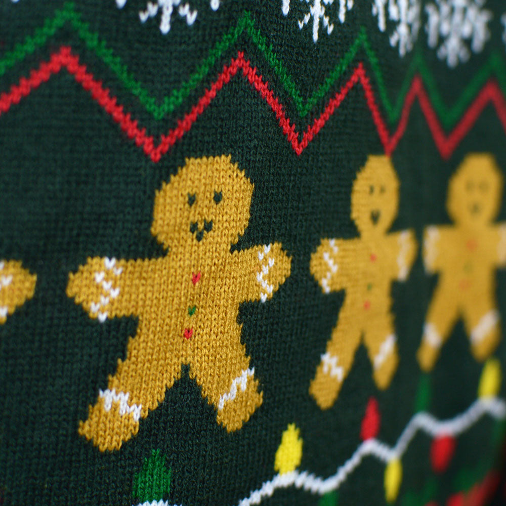 Jersey de Navidad Verde Mujer Happy Holidays
