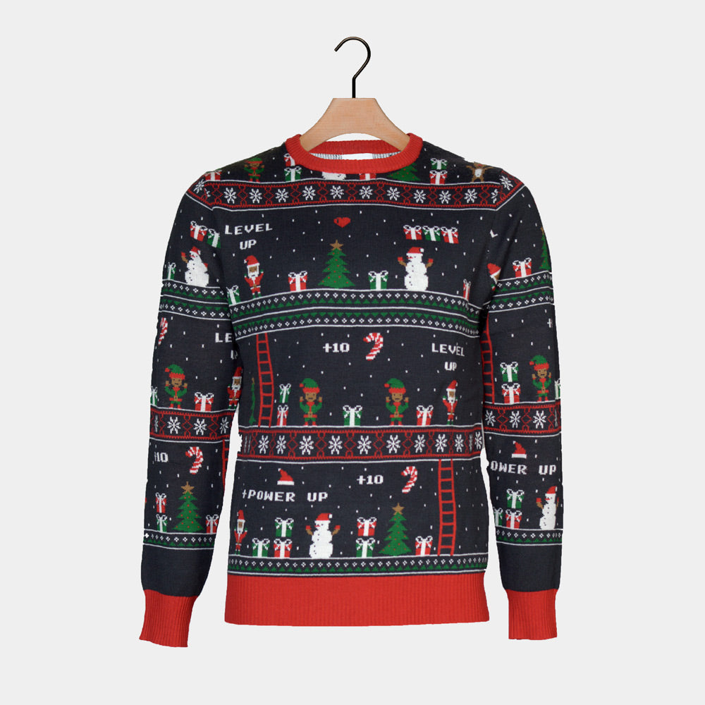 Jersey de Navidad Vintage Gaming para Familia 
