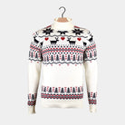 Jersey de Navidad Elegante cuello alto Hombre Beige Algodón Orgánico
