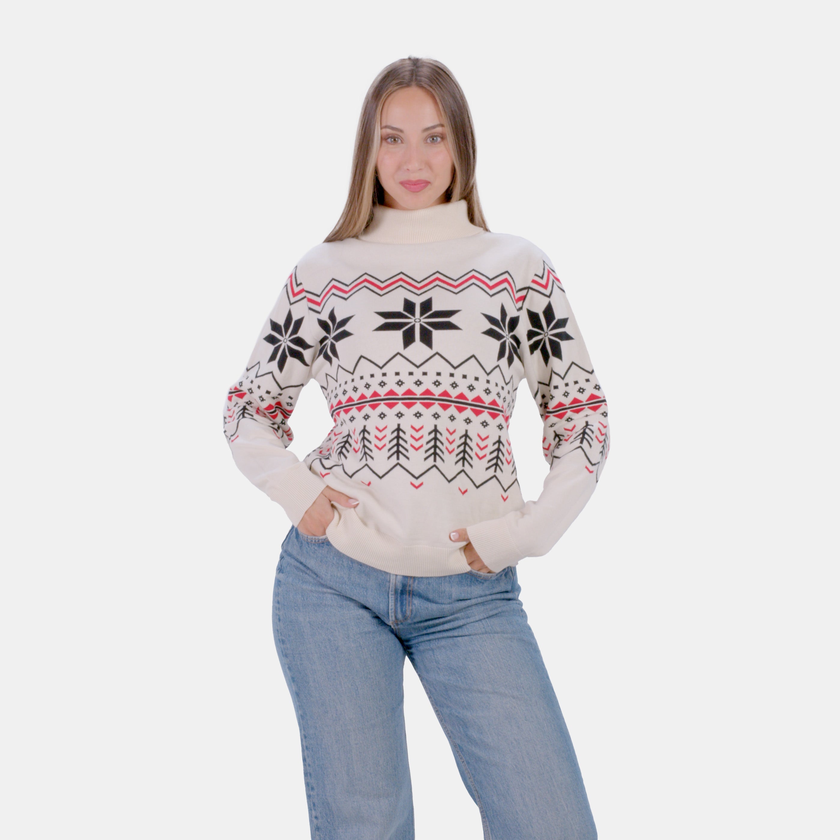Jersey de Pareja de Algodón Orgánico Après-ski Mujer
