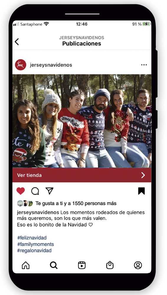 Móvil Jersey Navideño