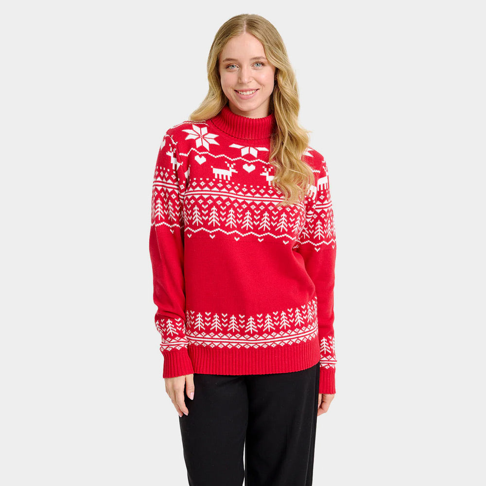 Jersey de Navidad Mujer cuello alto Parejas Greenlandish Algodón Orgánico
