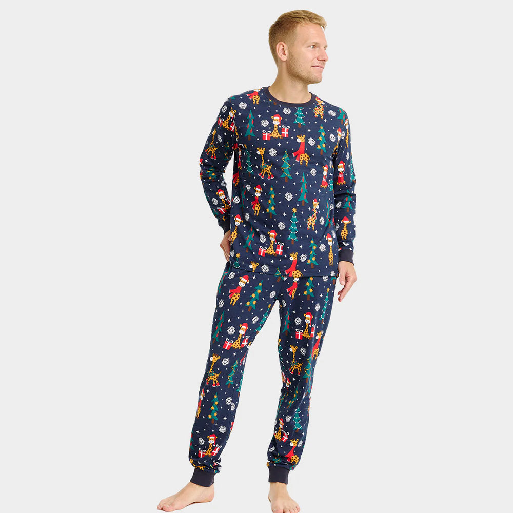 Pijama de Navidad para Adultos hombre Unisex Jirafas
