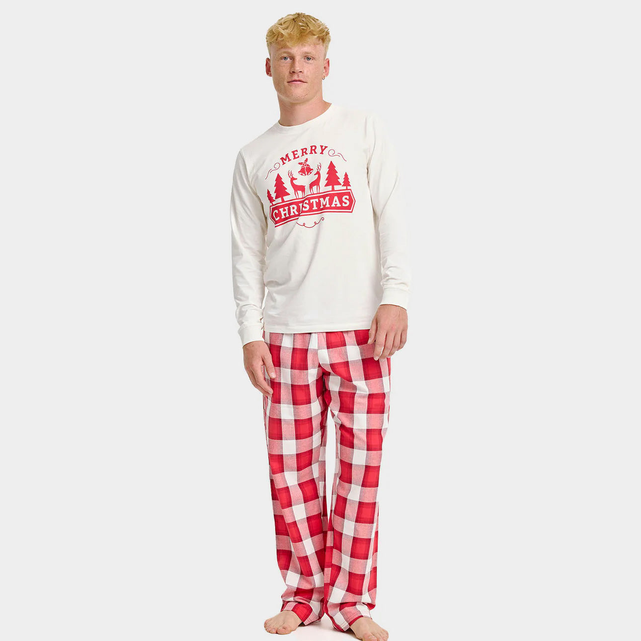 Pijama de Navidad Hombre Adultos Unisex Merry Christmas
