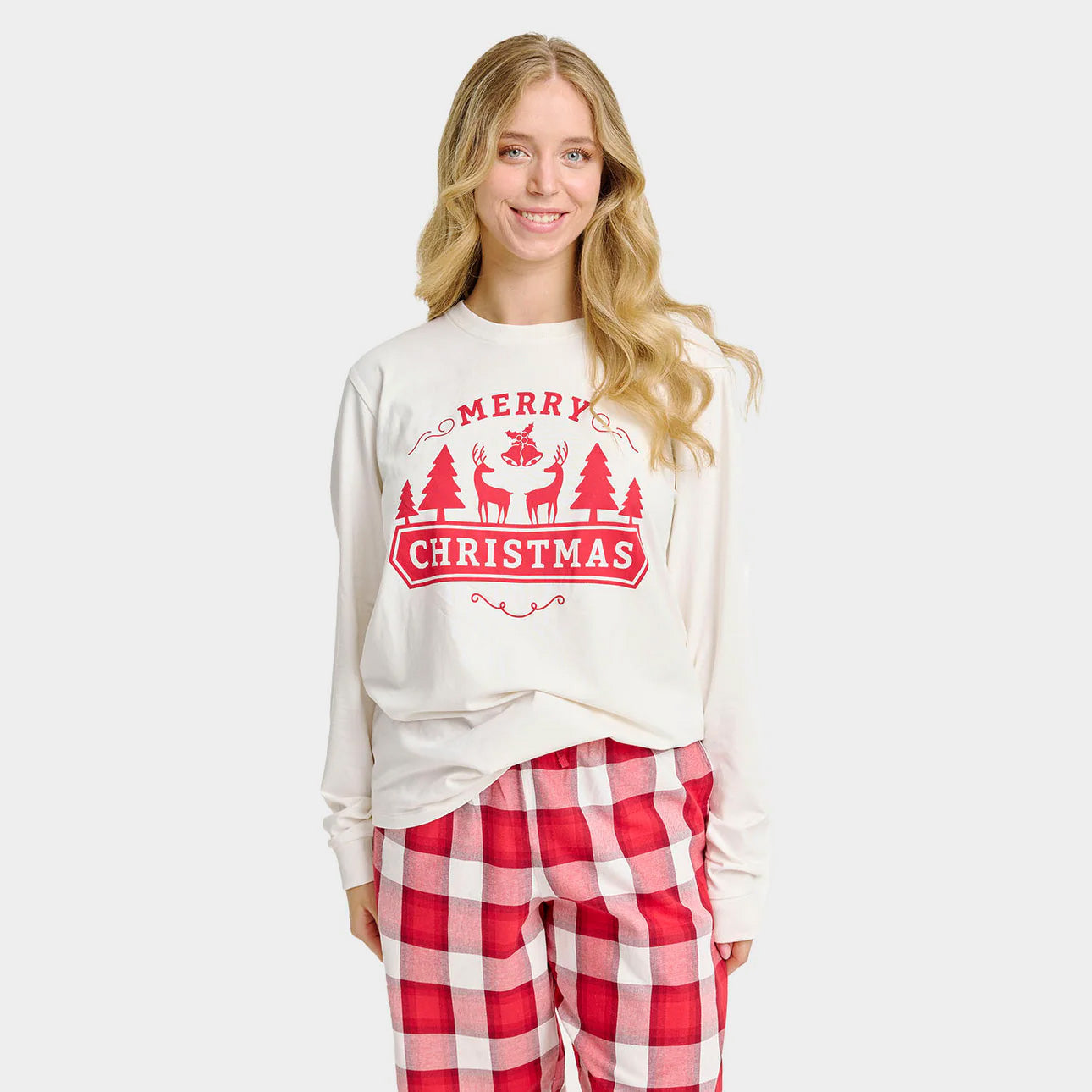 Pijama de Navidad Mujer Adultos Unisex Merry Christmas
