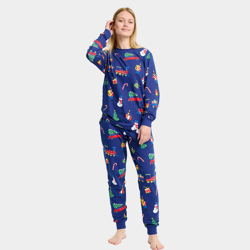 Pijama de Navidad Mujer Adultos Unisex Juguetes Navideños
