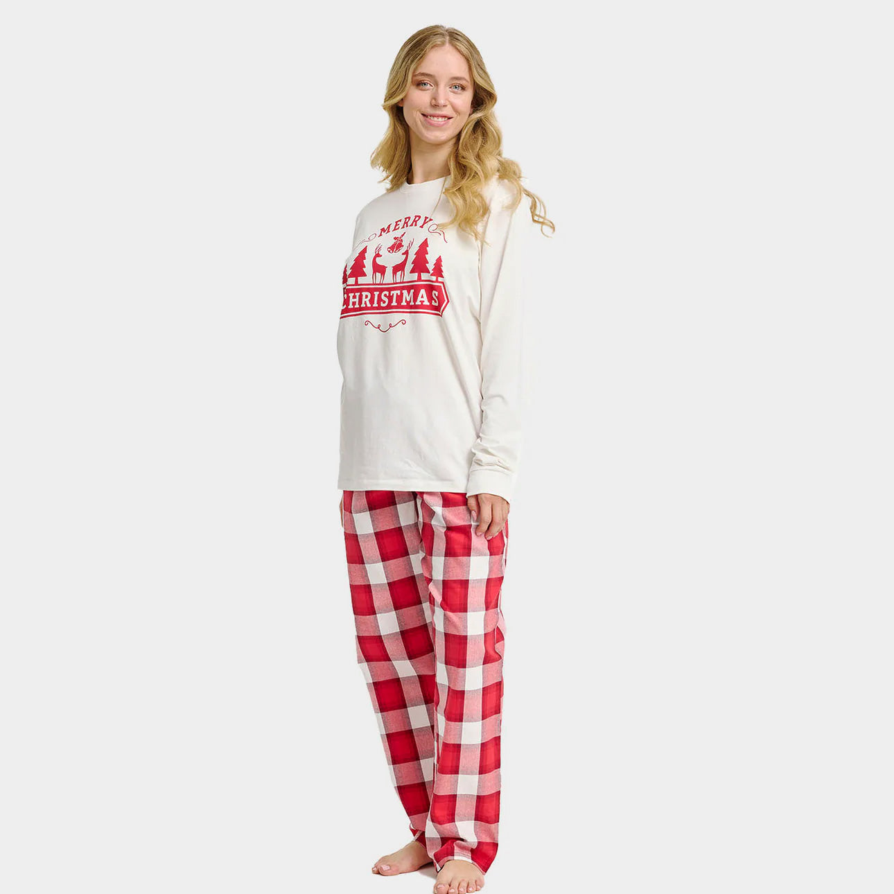Pijama de Navidad para Adultos Unisex Merry Christmas Mujer