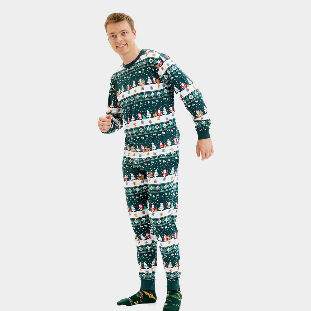 Pijama de Navidad Hombre Green Jolly Christmas
