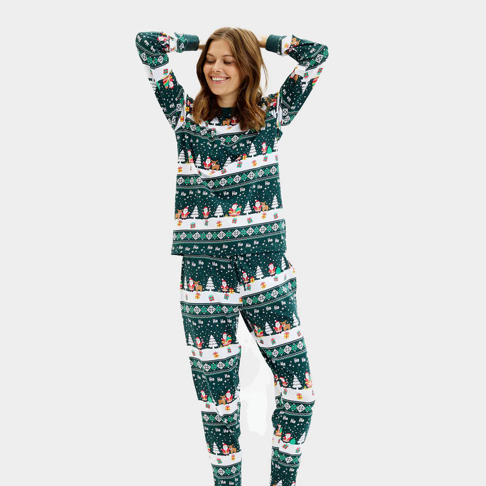 Pijama de Navidad Mujer Green Jolly Christmas
