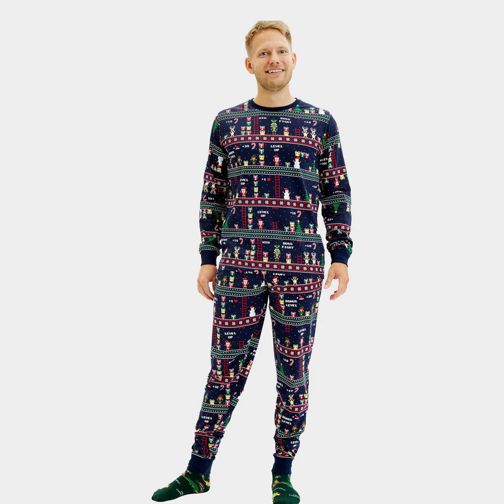 Pijama de Navidad para Hombre Unisex Vintage Gaming