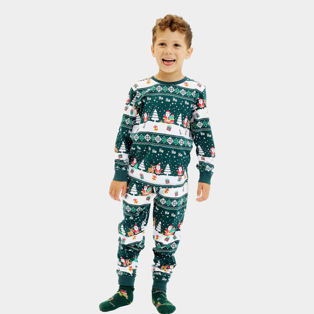 Pijama de Navidad Niño Green Jolly Christmas
