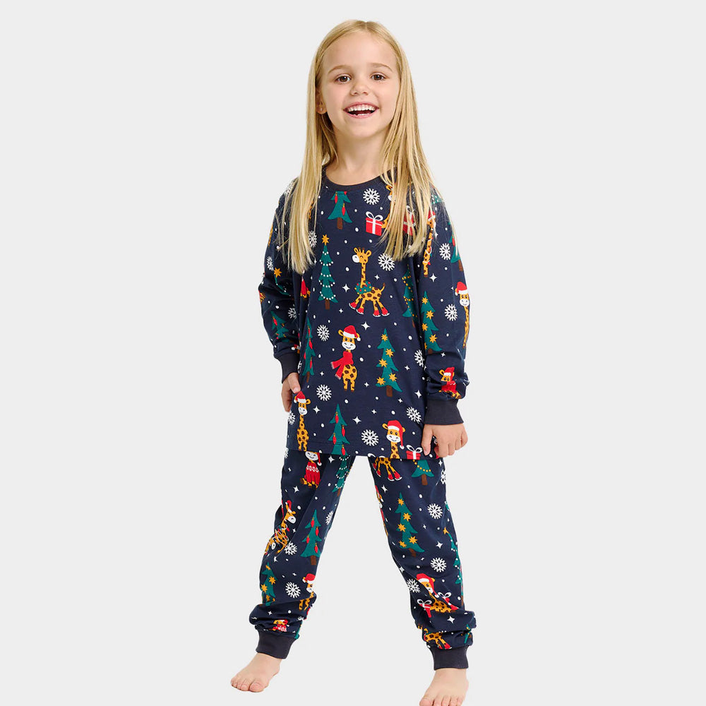 Pijama de Navidad para Niño y Niña Jirafas
