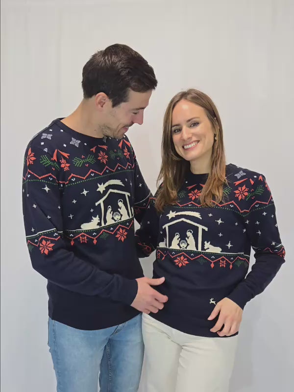 Jersey de Navidad para Hombre y Mujer Portal de Belén