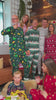 Pijama de Navidad para Familia Verde, Blanco y Rojo