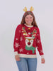 Jersey de Navidad con Luces LED para mujer y hombre Reno Brillante con Lentejuelas