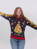 Jersey de Navidad con Luces LED para Mujer y Hombre Christmas Food