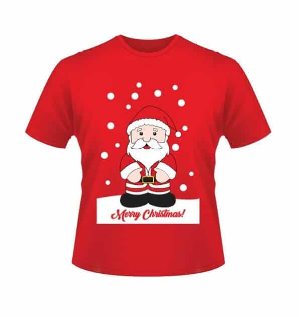 Camiseta Navideña Hombre y Mujer de Papá Noel