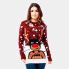 Jersey Navideño Mujer Reno Batman Papá Noel Superman