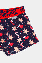 Calzoncillo Boxer Mr Wonderful Galletitas y Bastones Detalle