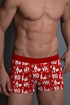 Calzoncillo Boxer Navideño Hombre Ho Ho Ho Rojo