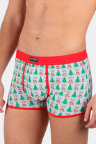 Calzoncillo Boxer Navideño Renos y Árboles de Navidad Diver