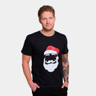 Camiseta Navideña Hombre Mujer Papa Noel Hipster