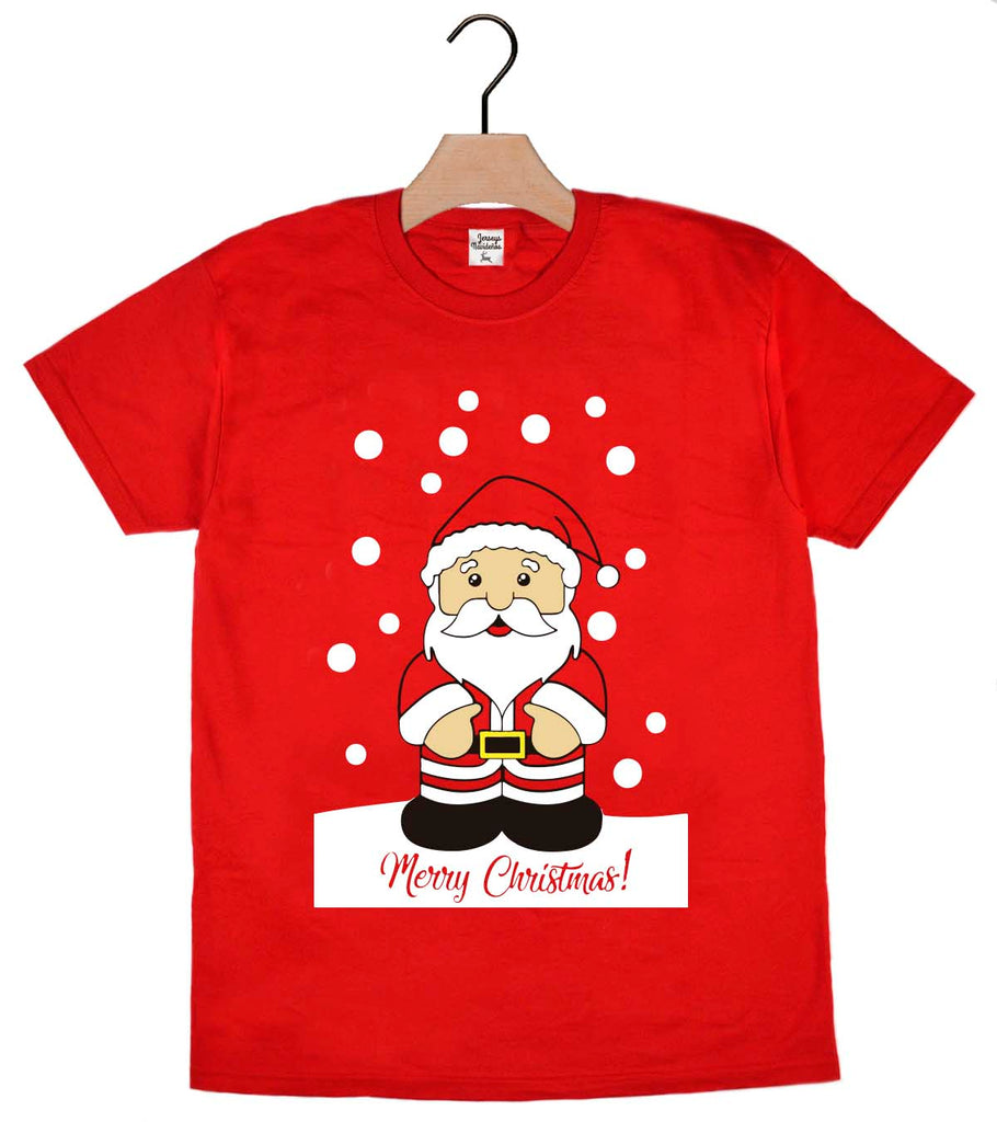 Camiseta Navideña Merry Christmas Papá Noel