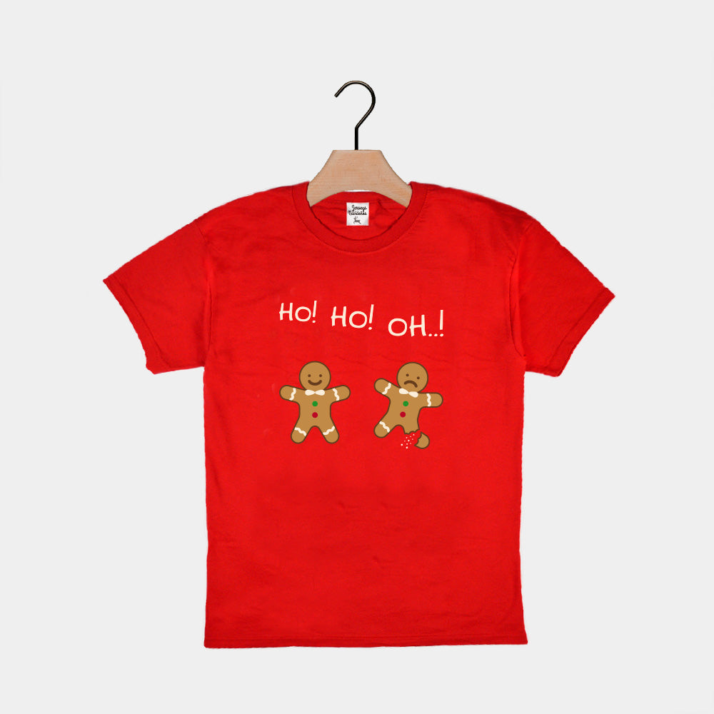Camiseta Navideña para Niños Gingerbread