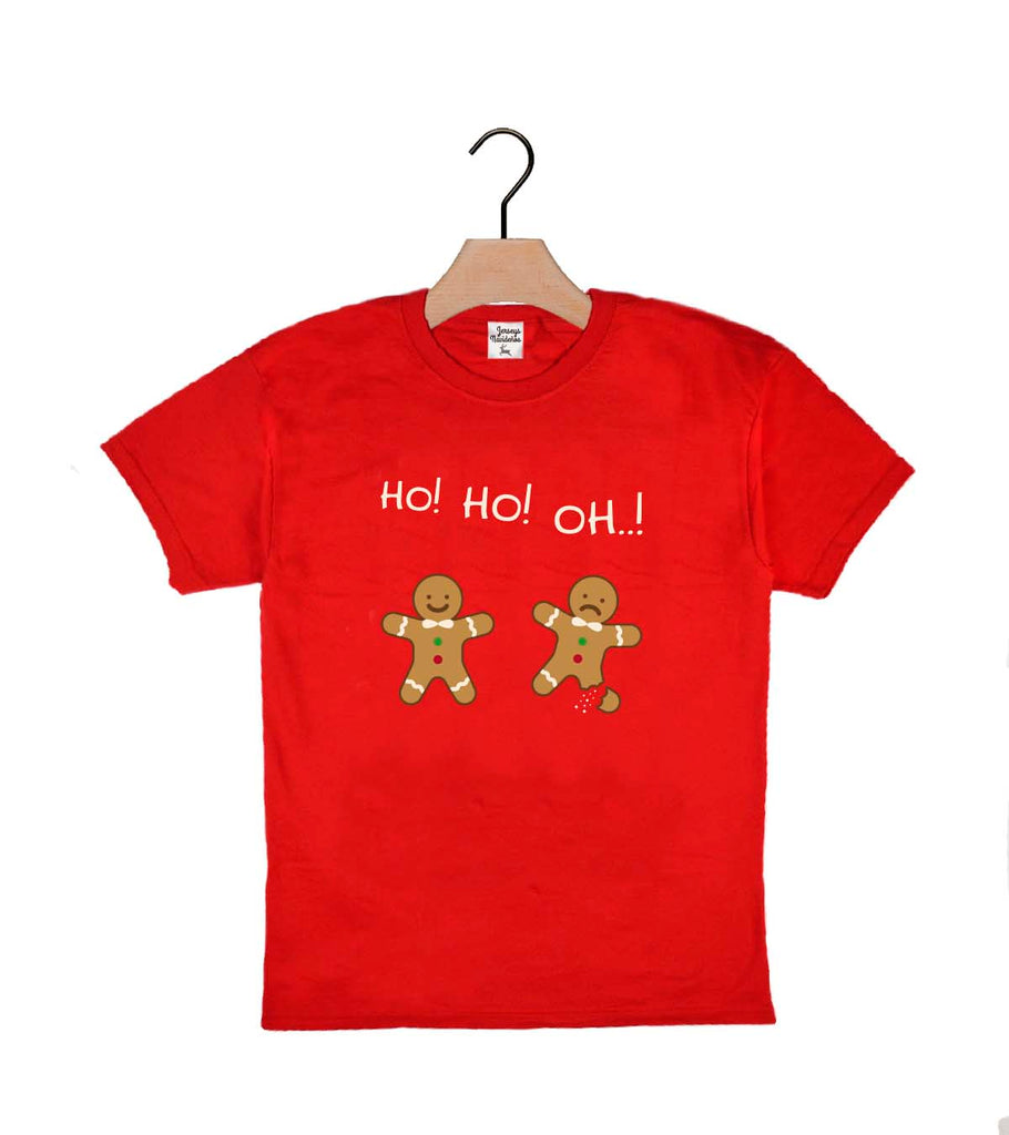 Camiseta Navideña para Niños Gingerbread