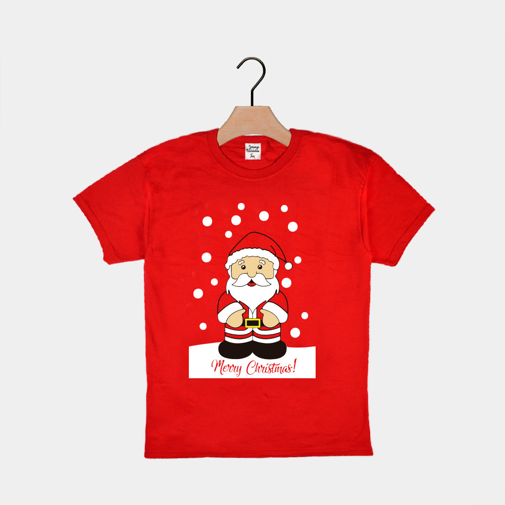 Camiseta Navideña para Niños Papá Noel