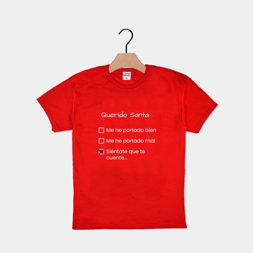 Camiseta Navideña para Niños Querido Santa