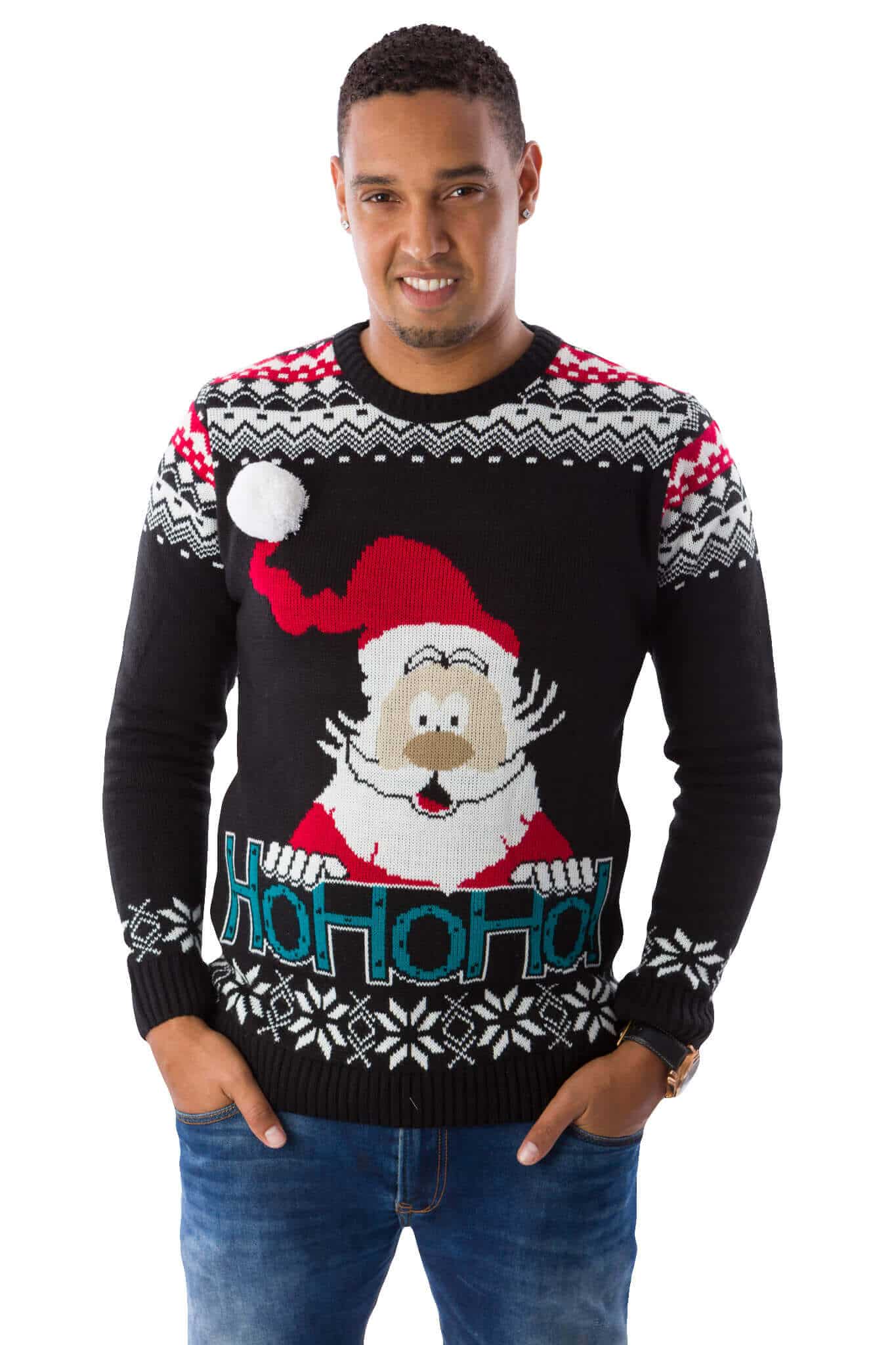 Jersey Navideño Hombre Papá Noel en 3D