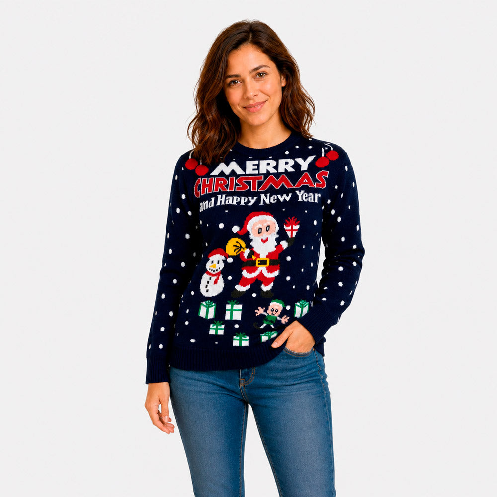 Jersey Navideño Merry Christmas and Happy New Year Mujer