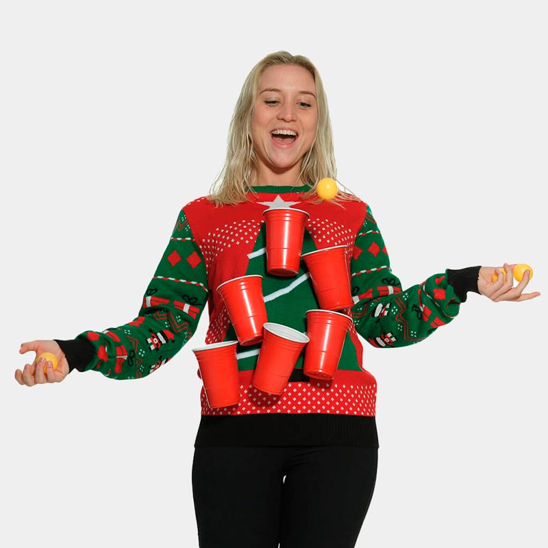 Jersey Navideño Mujer Beerpong