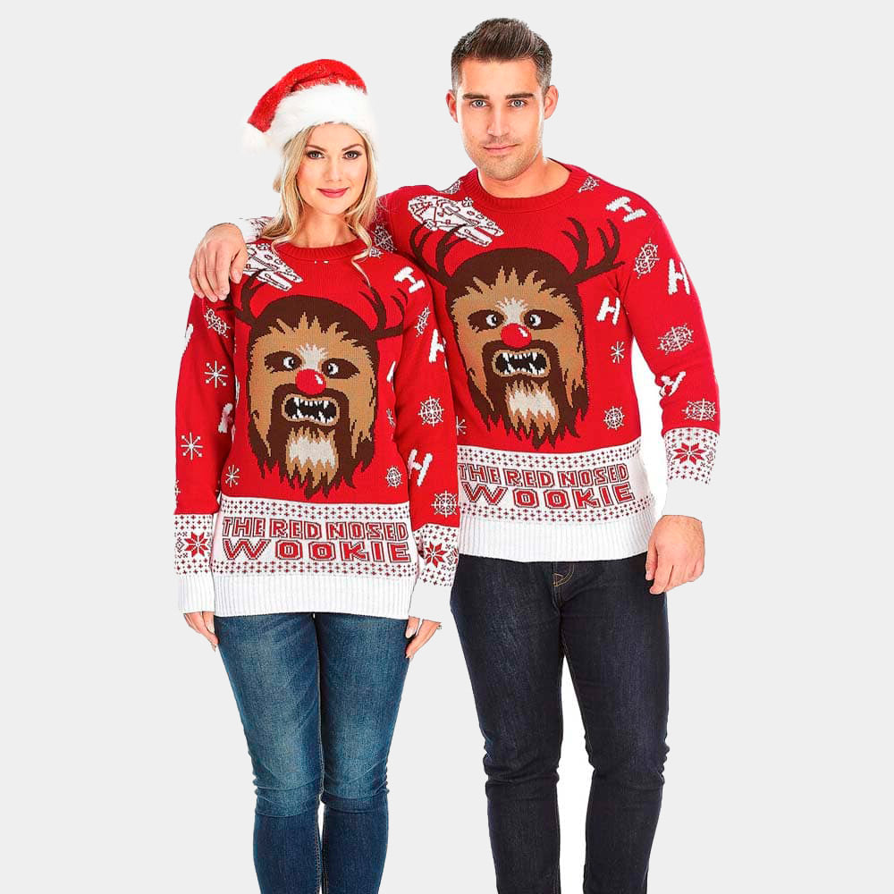 Jersey Navideño Chewbacca Star Wars pareja