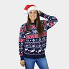 Jersey de Navidad para Familia Renos y Motivos Navideños Mujer