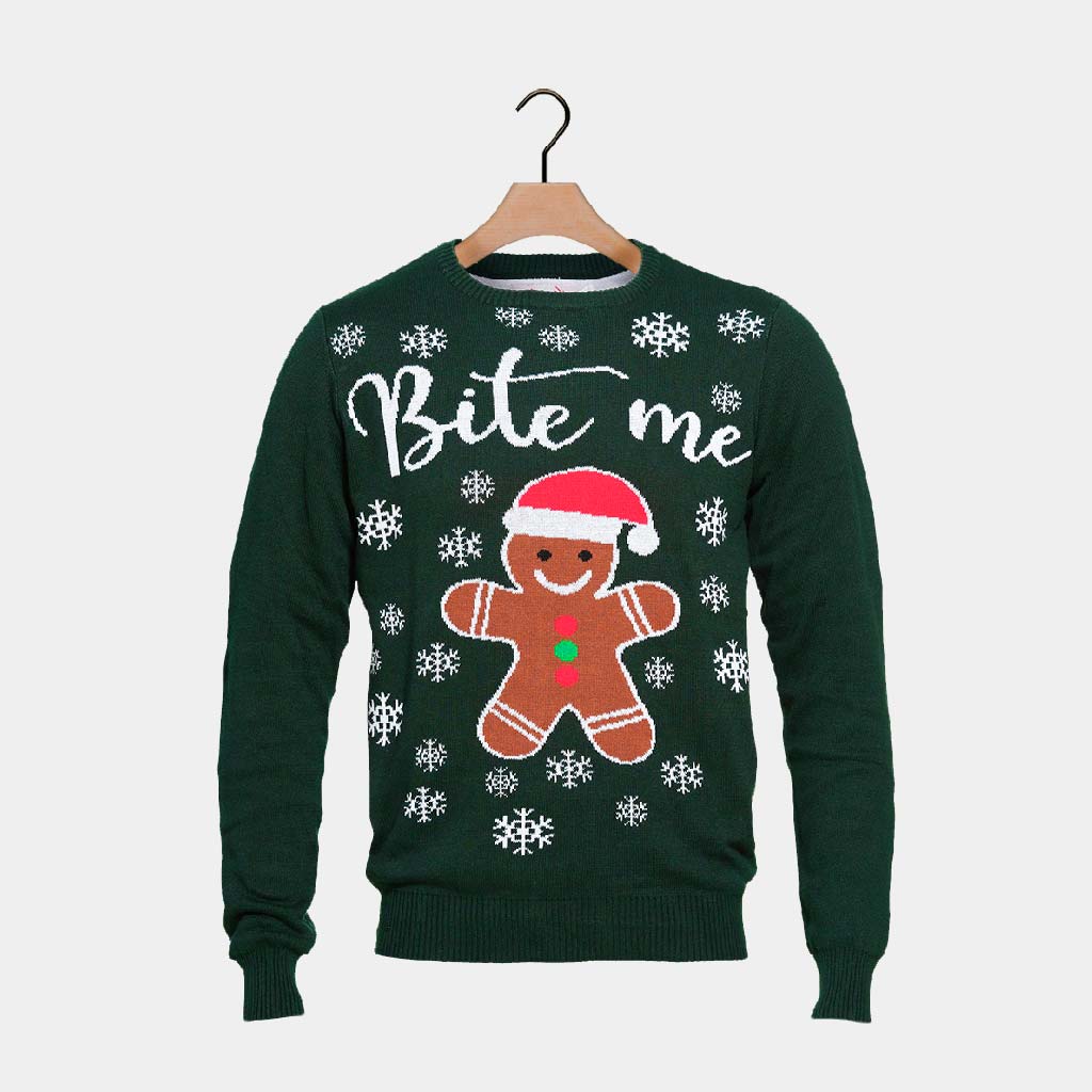 Jersey de Navidad Bite Me Gingerbread