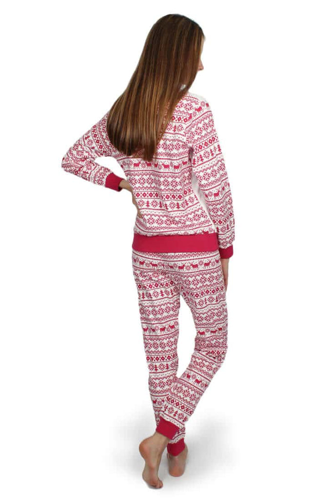 Pijama Navidad Mujer Burdeos