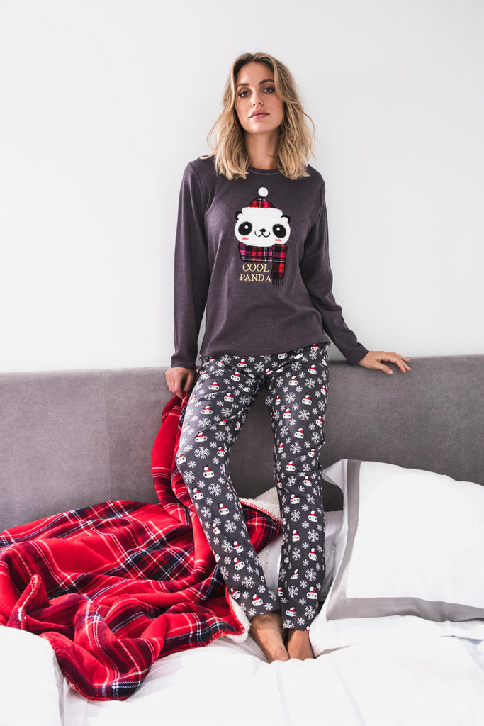 Pijama Navideño Mujer Cool Panda