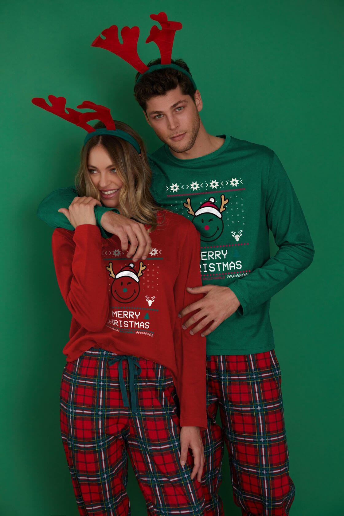 Pijama Navideño Smile Pareja