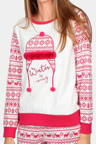 Pijama de Navidad Mujer Color Burdeos