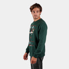 Sudadera Navideña Smile Hombre Verde