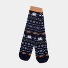 Calcetines de Navidad Unisex Azules con Cenefas