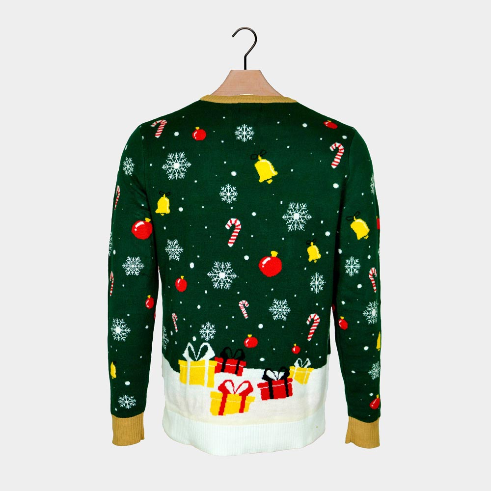 Jersey de Navidad con Luces LED Parejas Papá Noel hecho un Lío ...