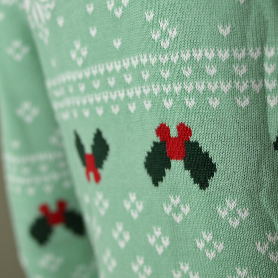 Jersey de Navidad para Familia Verde Sweet Christmas Detalle