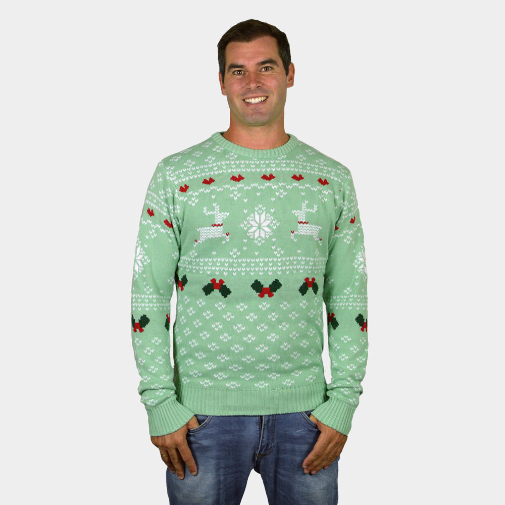 Jersey de Navidad para Familia Verde Sweet Christmas Hombre