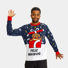 Jersey de Navidad para Familia Feliz Navidog Hombre