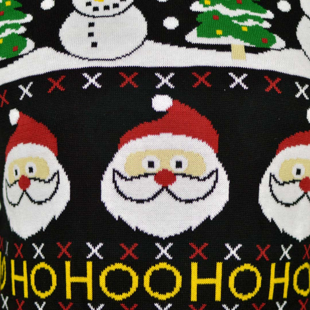 Jersey de Navidad para Hombre Santa, Regalos y Muñecos Algodón Orgánico detalle