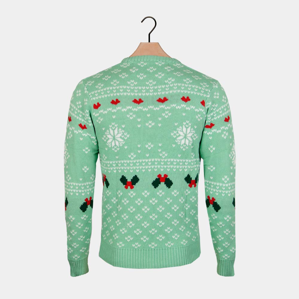 Jersey de Navidad para Hombre Verde Sweet Christmas Espalda